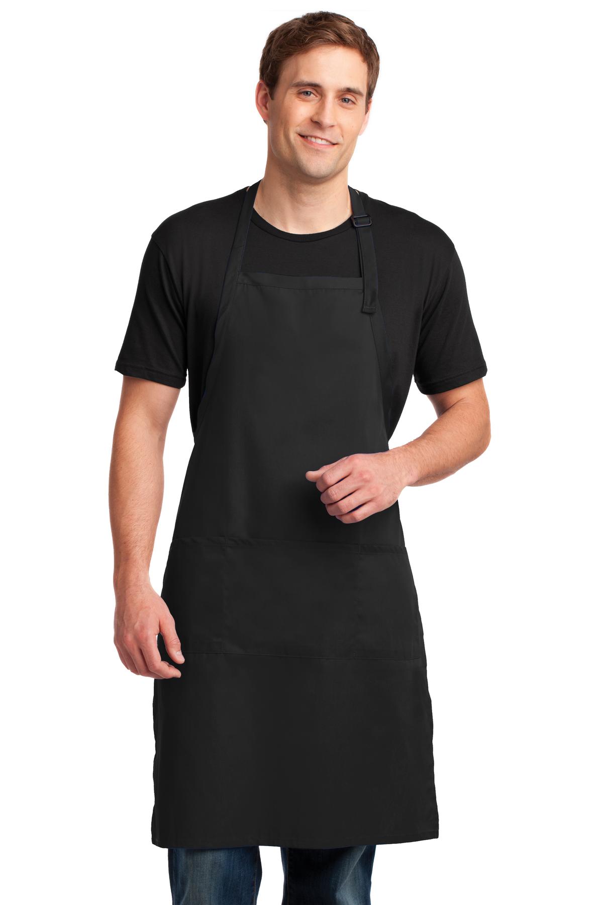 Easy Care Extra Long Bib Apron with Stain Release