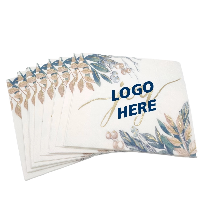 Custom Gold Foil Disposable Paper Napkins 3
