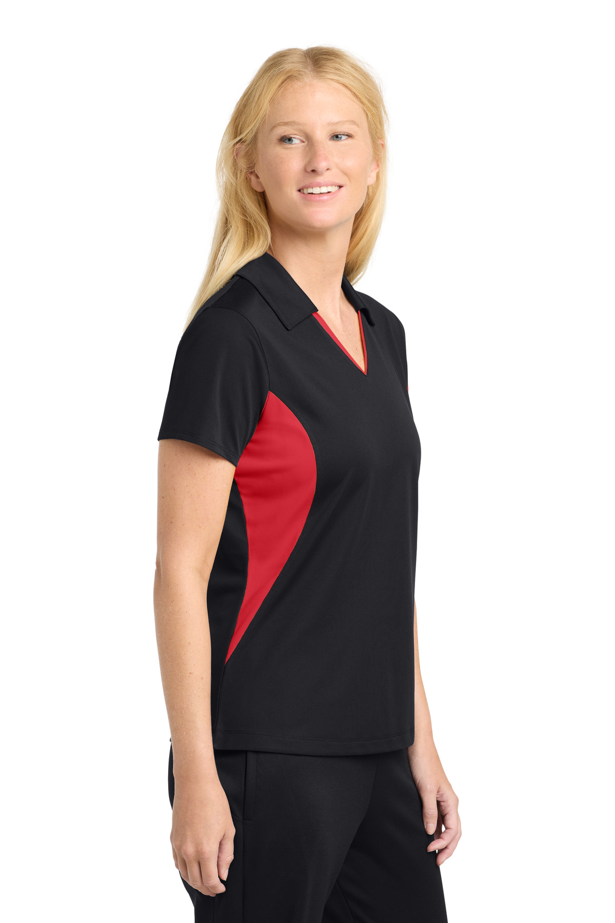 Sport-Tek Women's Side Blocked Micropique Sport-Wick Polo. LST655 59