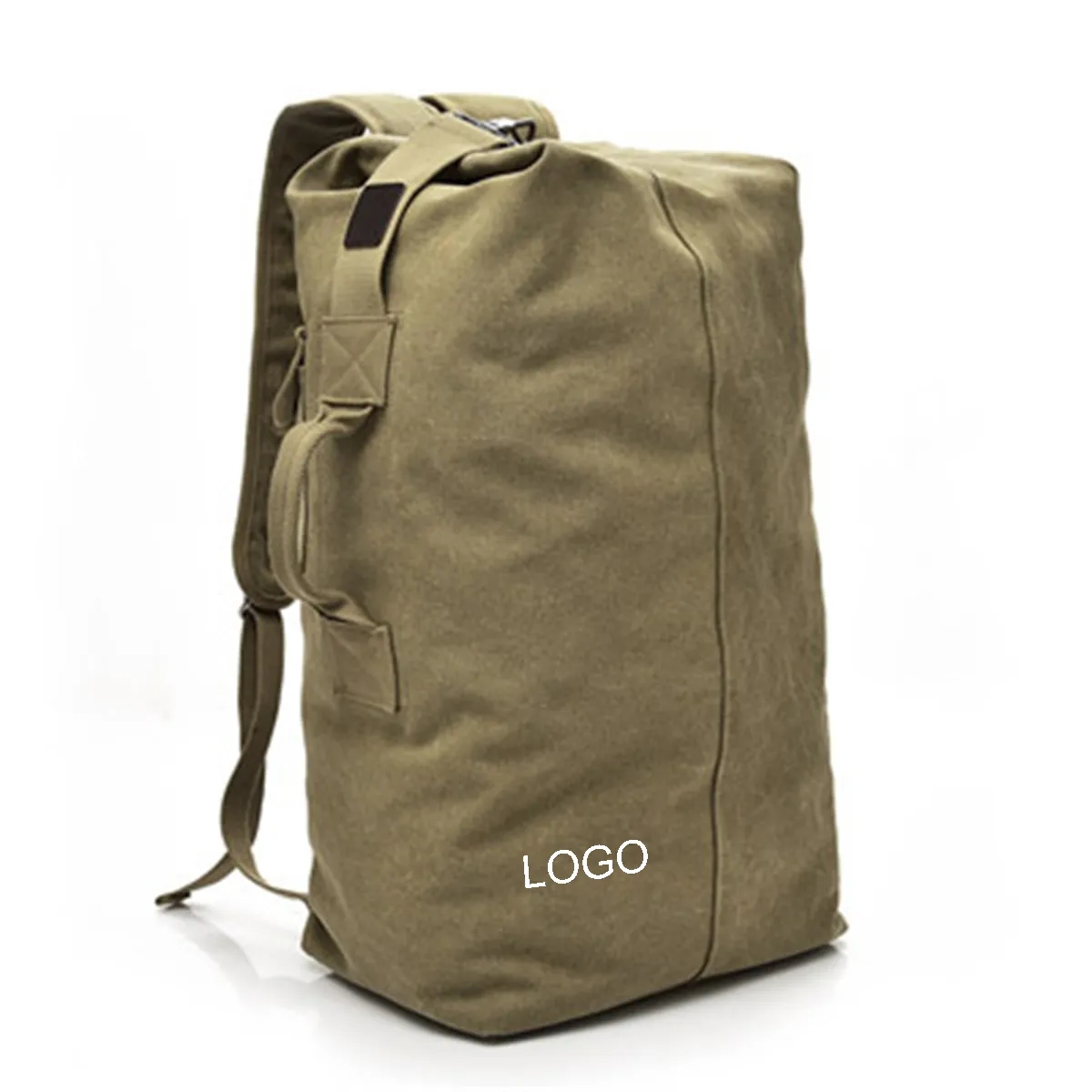 Canvas Backpack Vintage Travel Duffle Bag 2