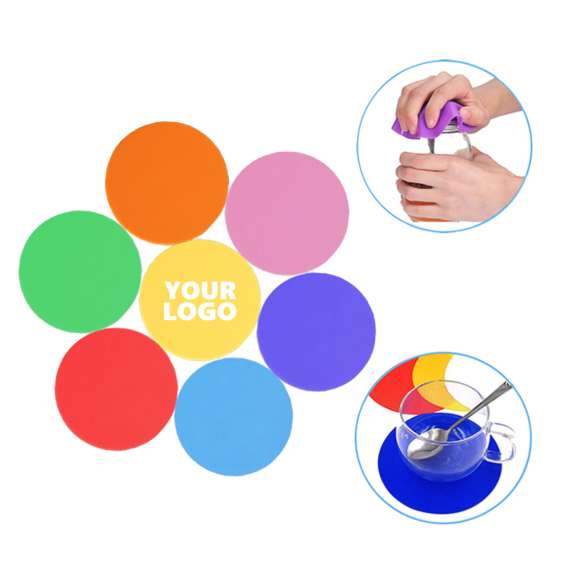 5'' Round Silicone Bottle Opener 2