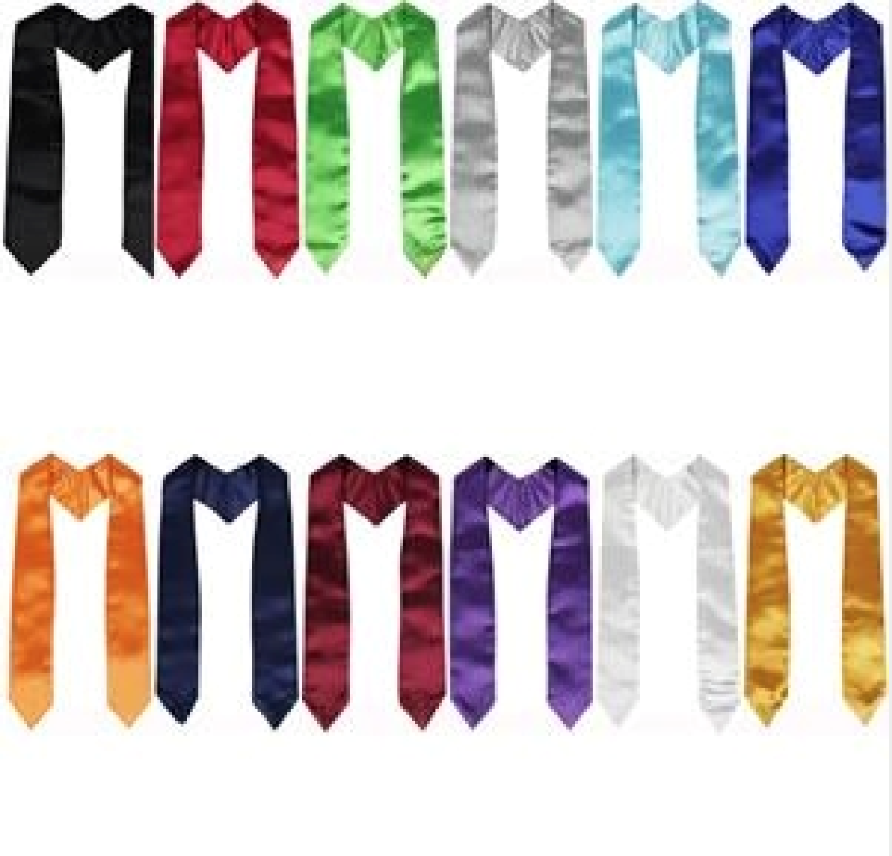 Plain Graduation honor Stole Sash 4