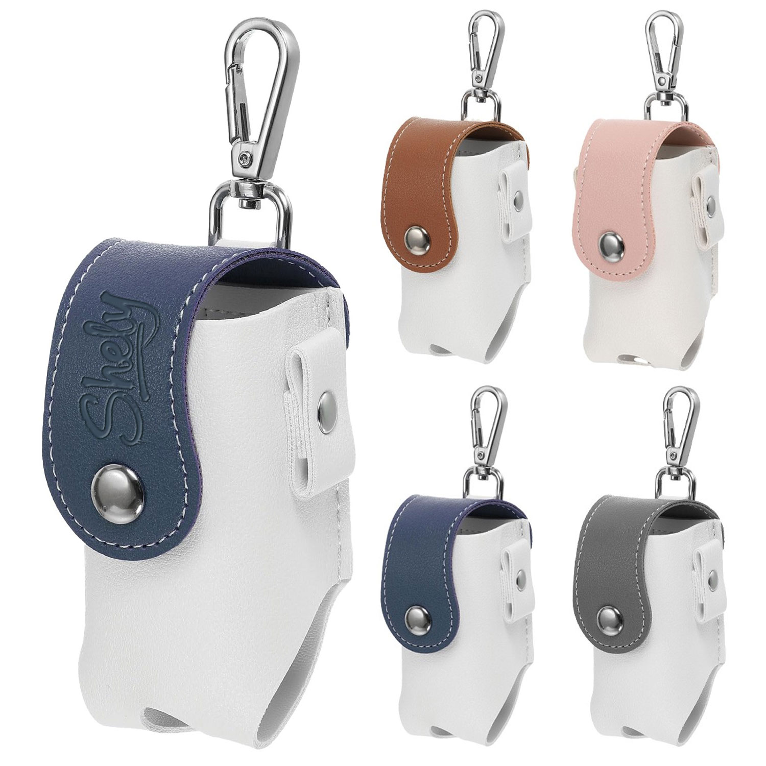 PU Leather Golf Ball Waist Bag w/ Buckle 1