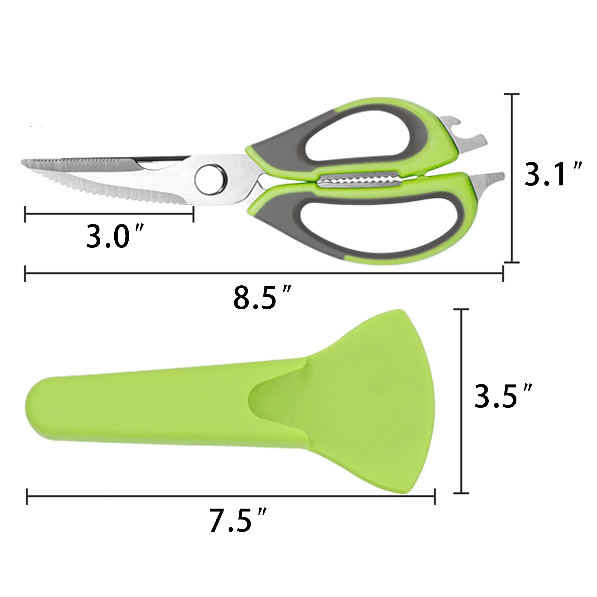 Kitchen Shears With Magnetic Holder 4