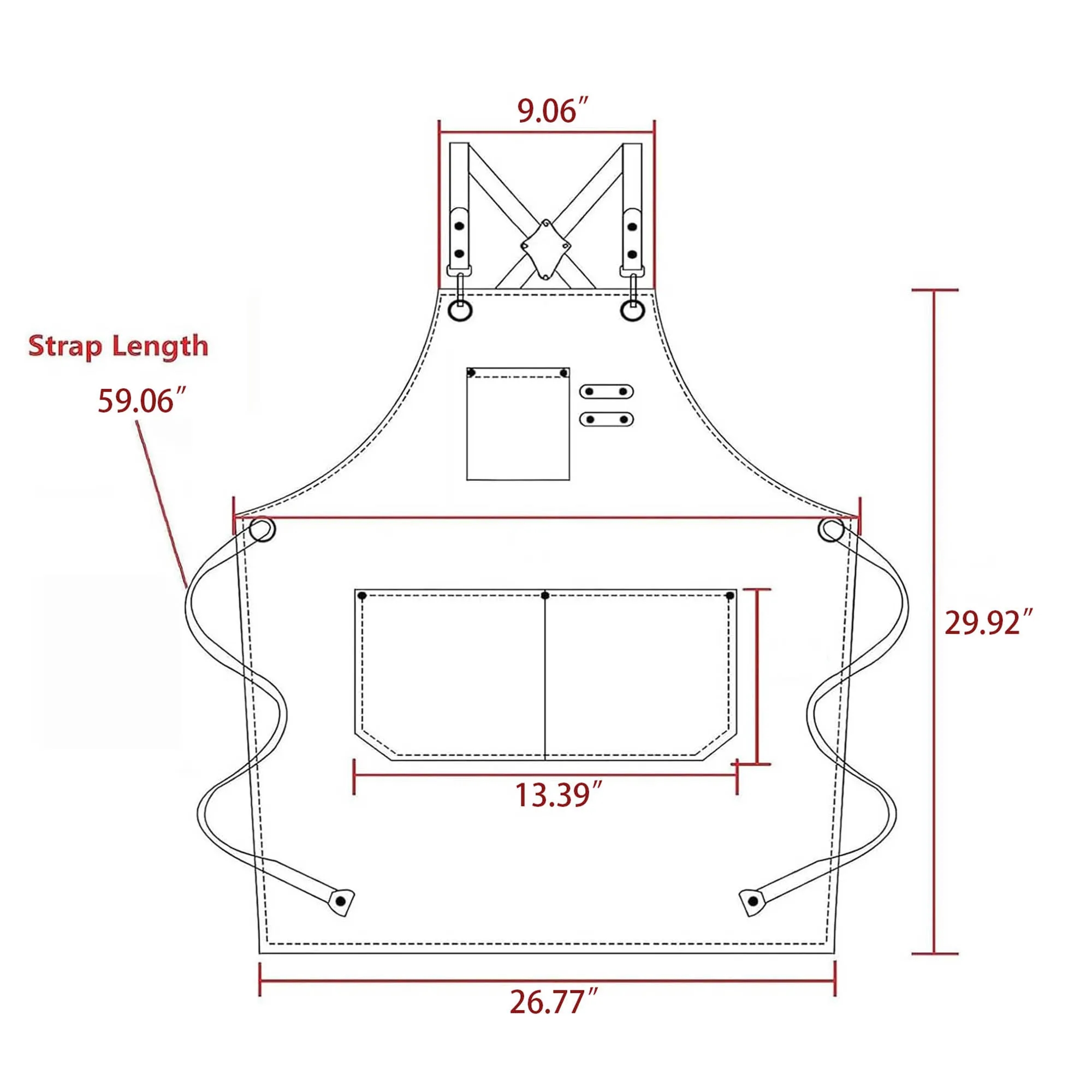 Chef Aprons for Women Men With Large Pockets 5