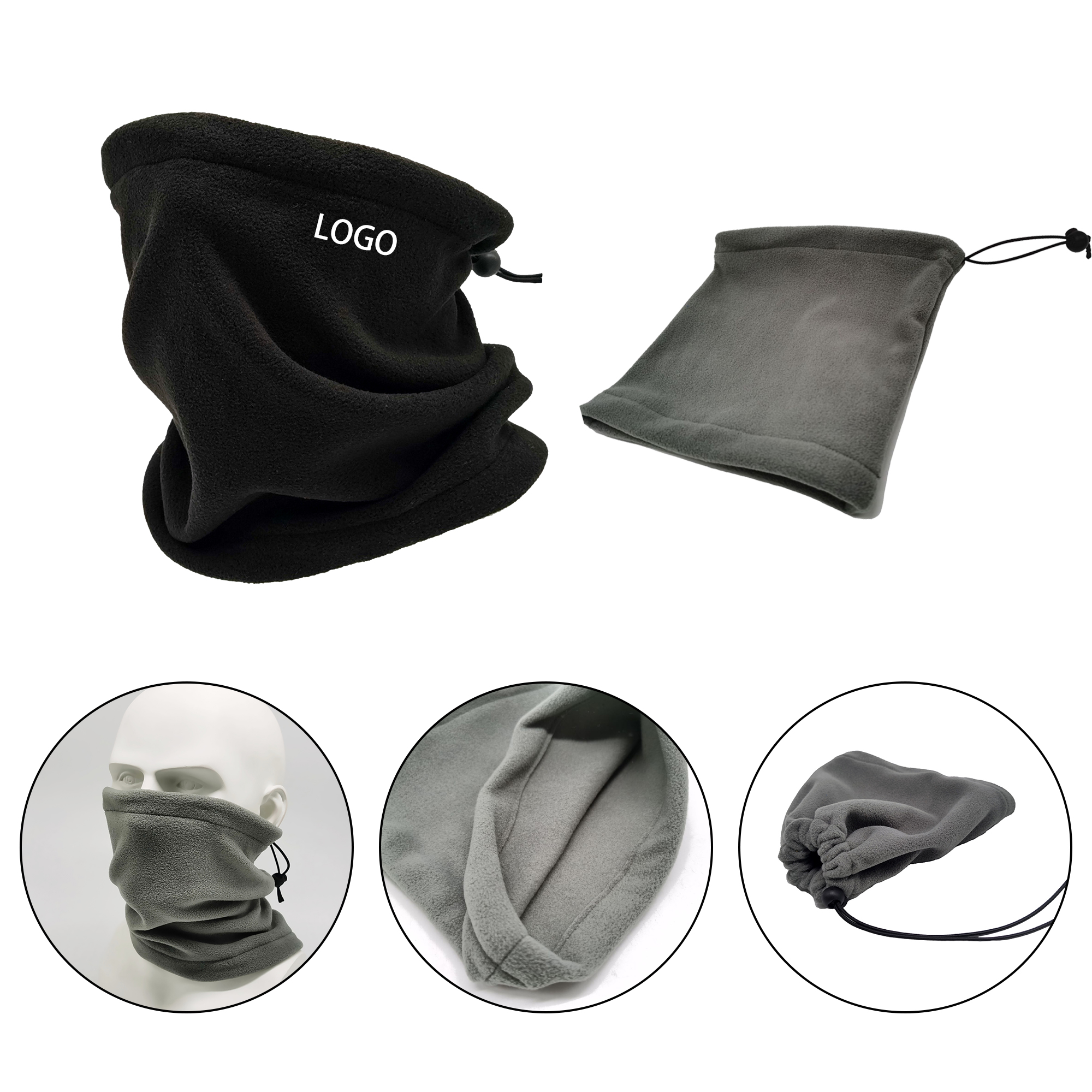 MOQ:10pcs Polar Fleece Face Mask 1