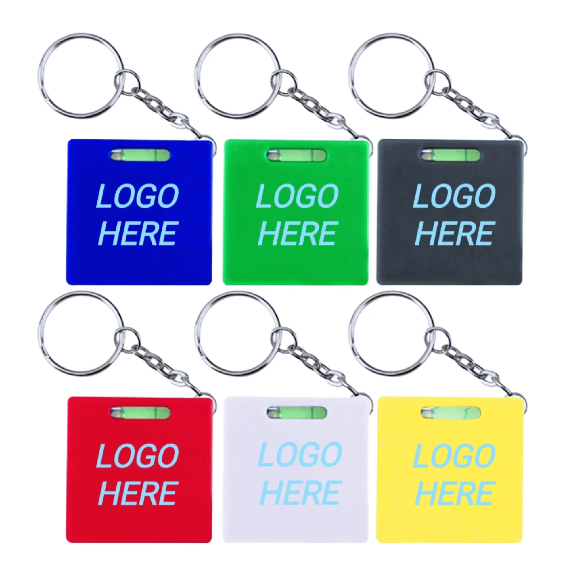 Mini Tape Measure Keychain With A Level Gauge 2