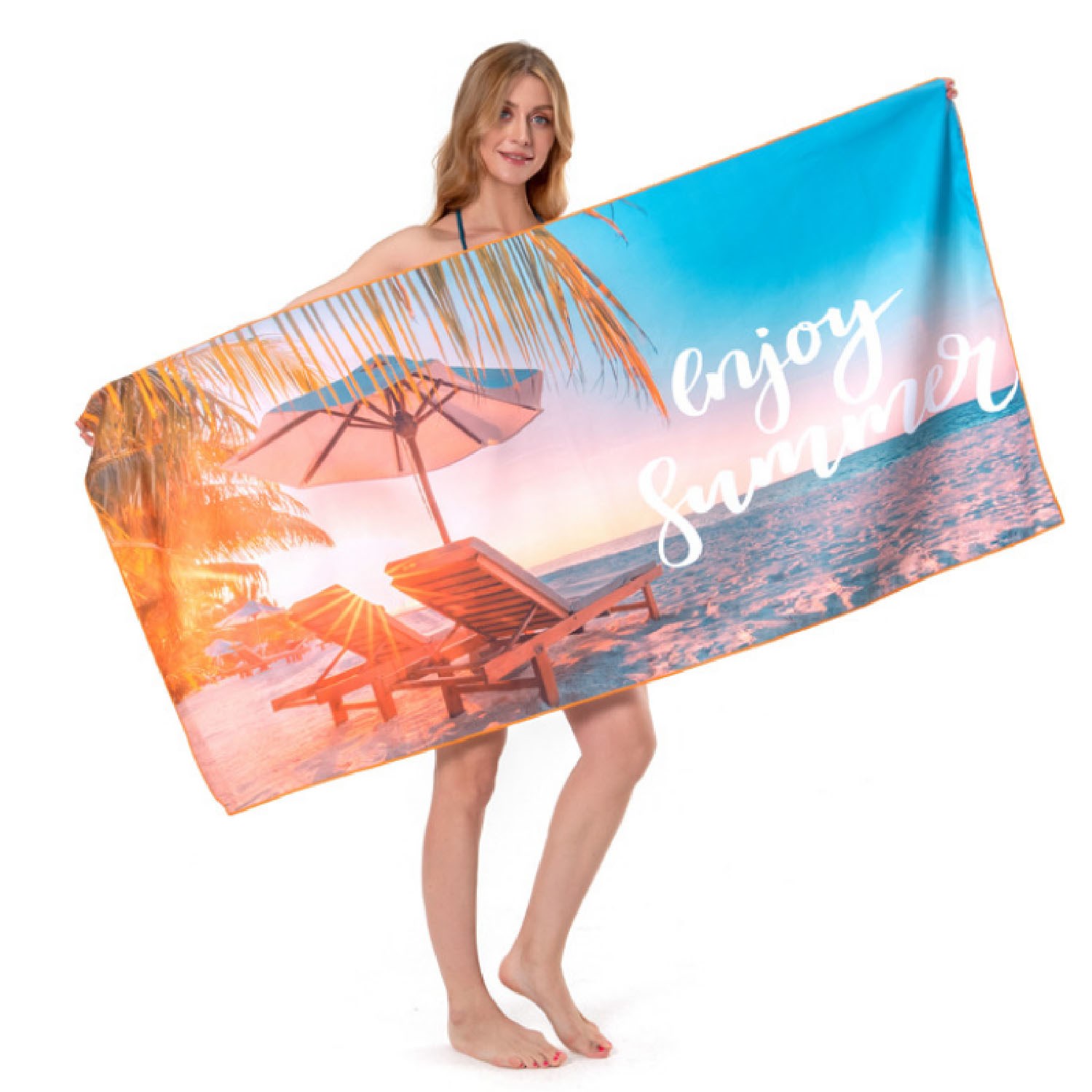 30"x 60" Sublimated Heavyweight Microfiber Beach Towel 2