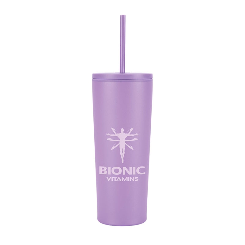 Bayard 24 oz. Double Wall Steel/PP Liner Straw Tumbler 53