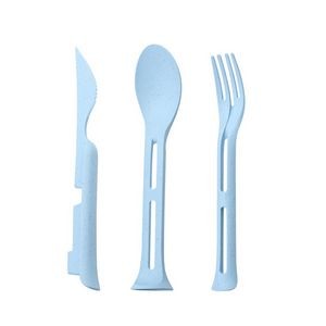 3 In 1 Portable Plastic Utensil Set Knife Fork Spoon 3