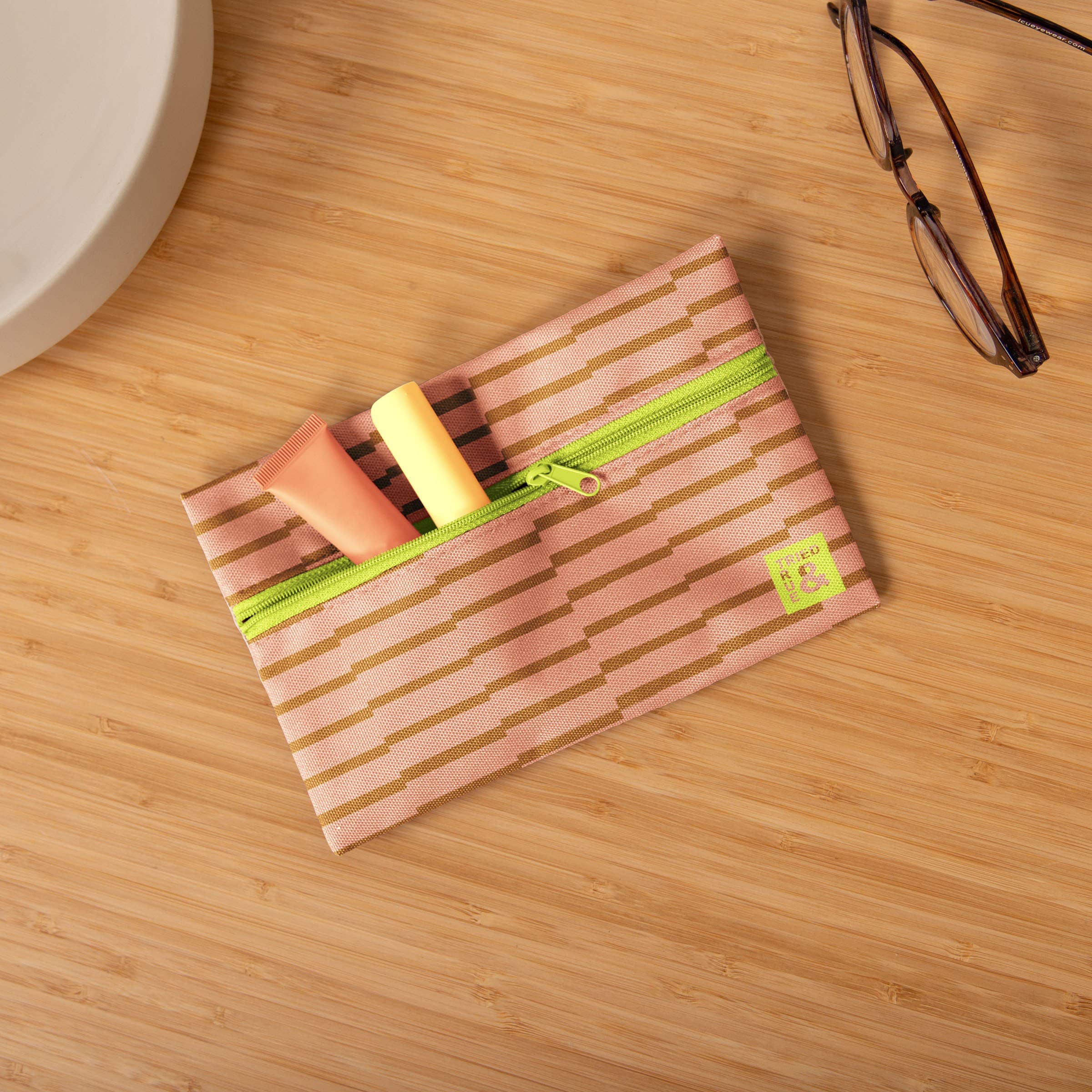 ZIP FRONT POUCHES - 4CP 1000D RPET - SMALL