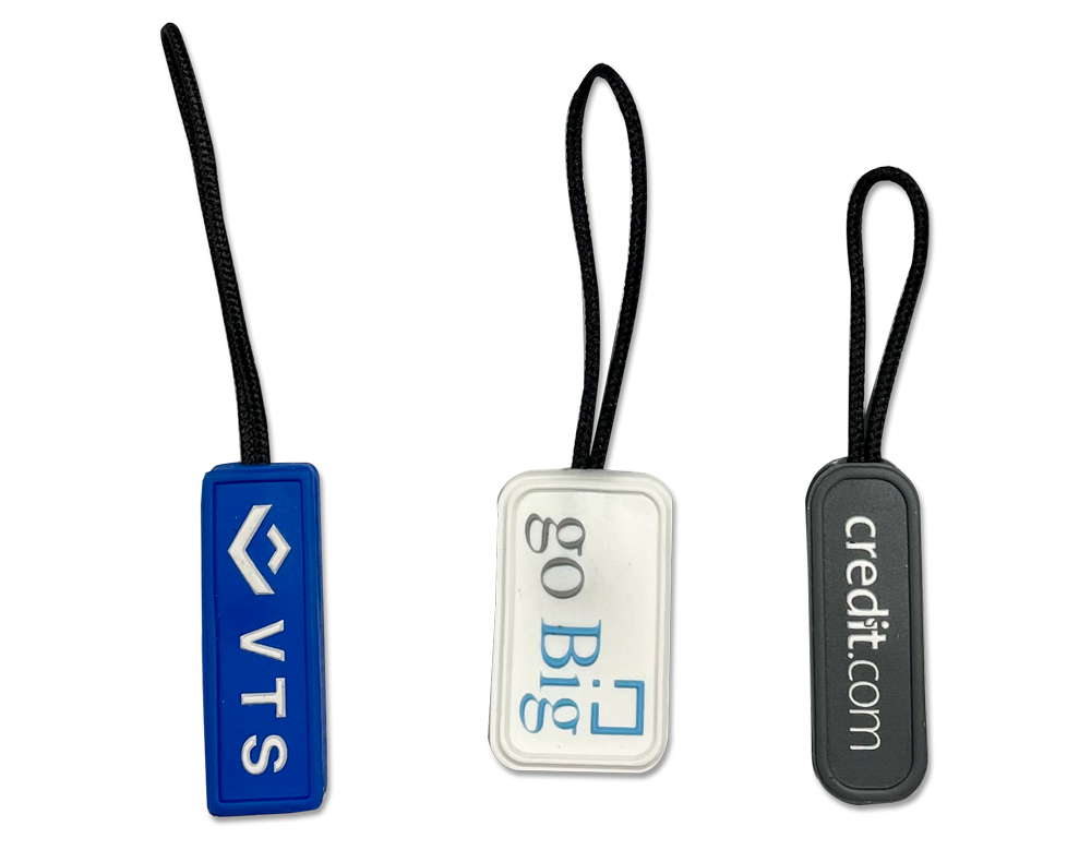2D Custom Zipper Pull with cord 7