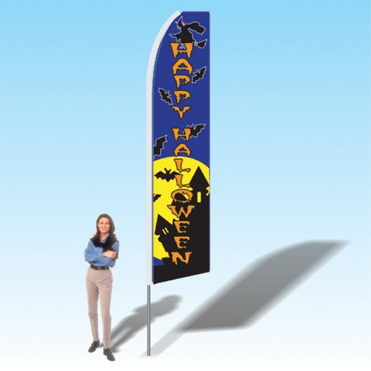15FT Happy Halloween Blue Advertising Banner Flag 2