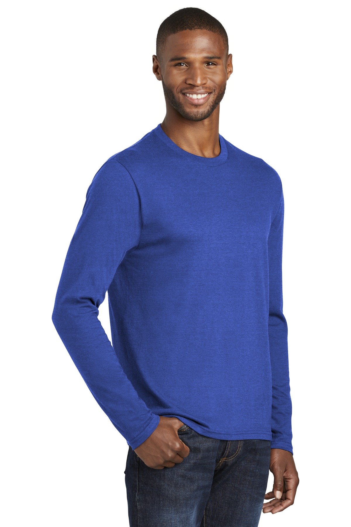 Port & Co Long Sleeve Fan Favorite Blend Tee. PC455LS 36