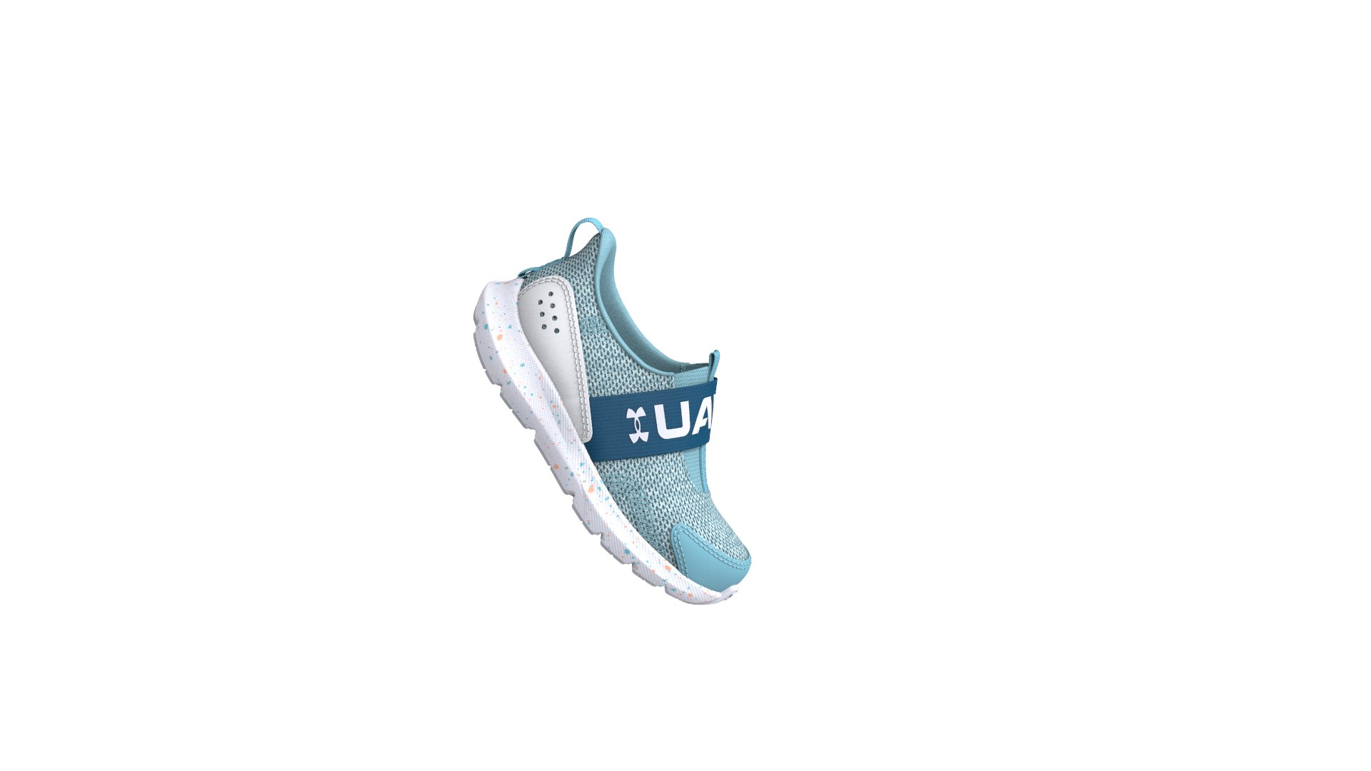 Girls' Infant UA Surge 3 Slip Paint Splatter Running Shoes  1