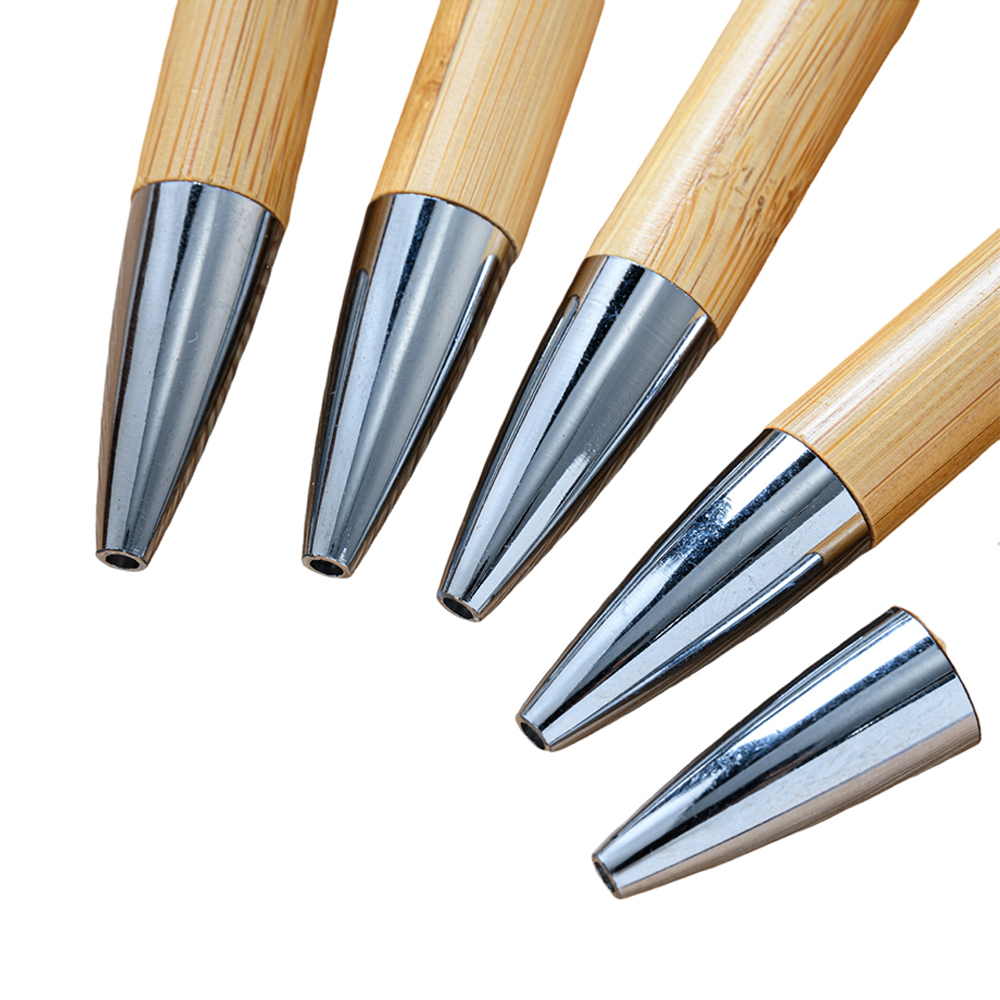 5 3/8 " Bamboo press ballpoint pen 3