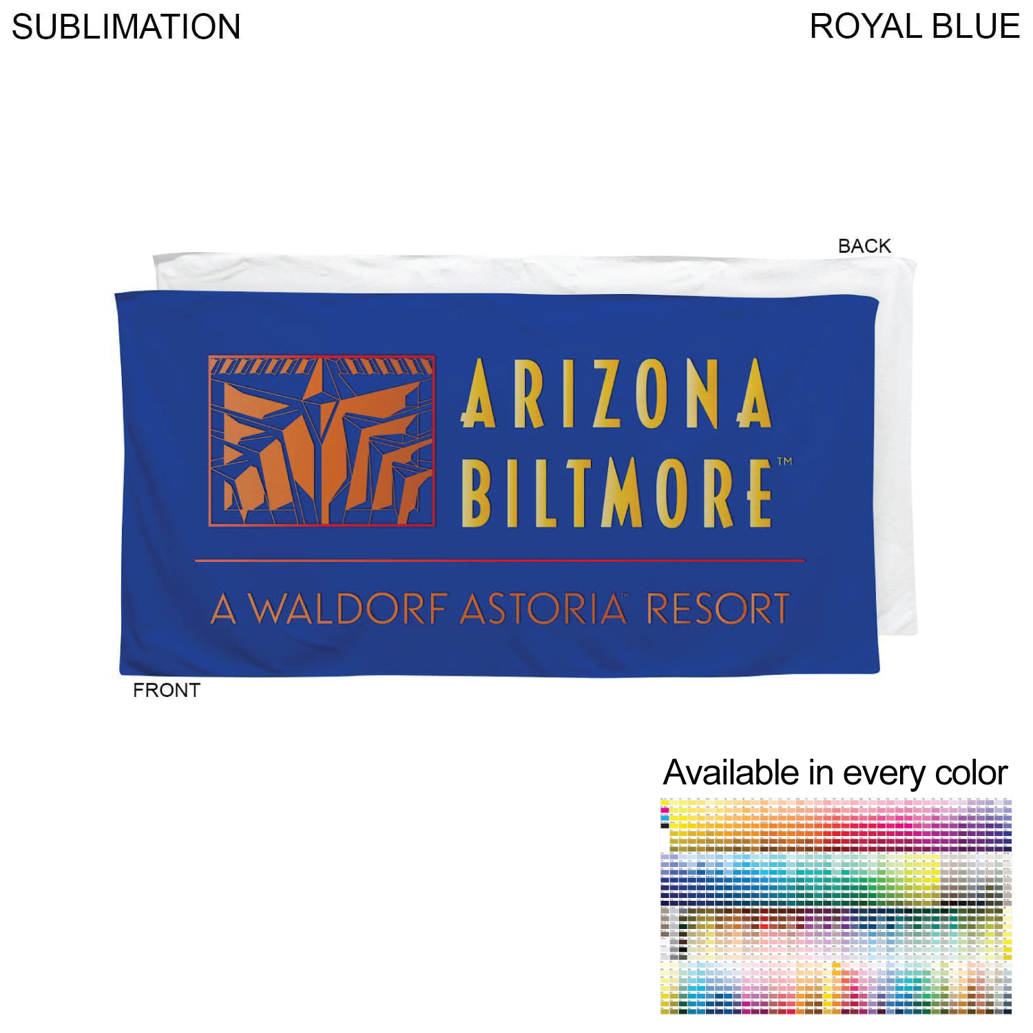 Colored Plush and Soft Velour Terry Cotton Blend Beach Pool Towel, 30x60, Sublimated Edge to Edge 9