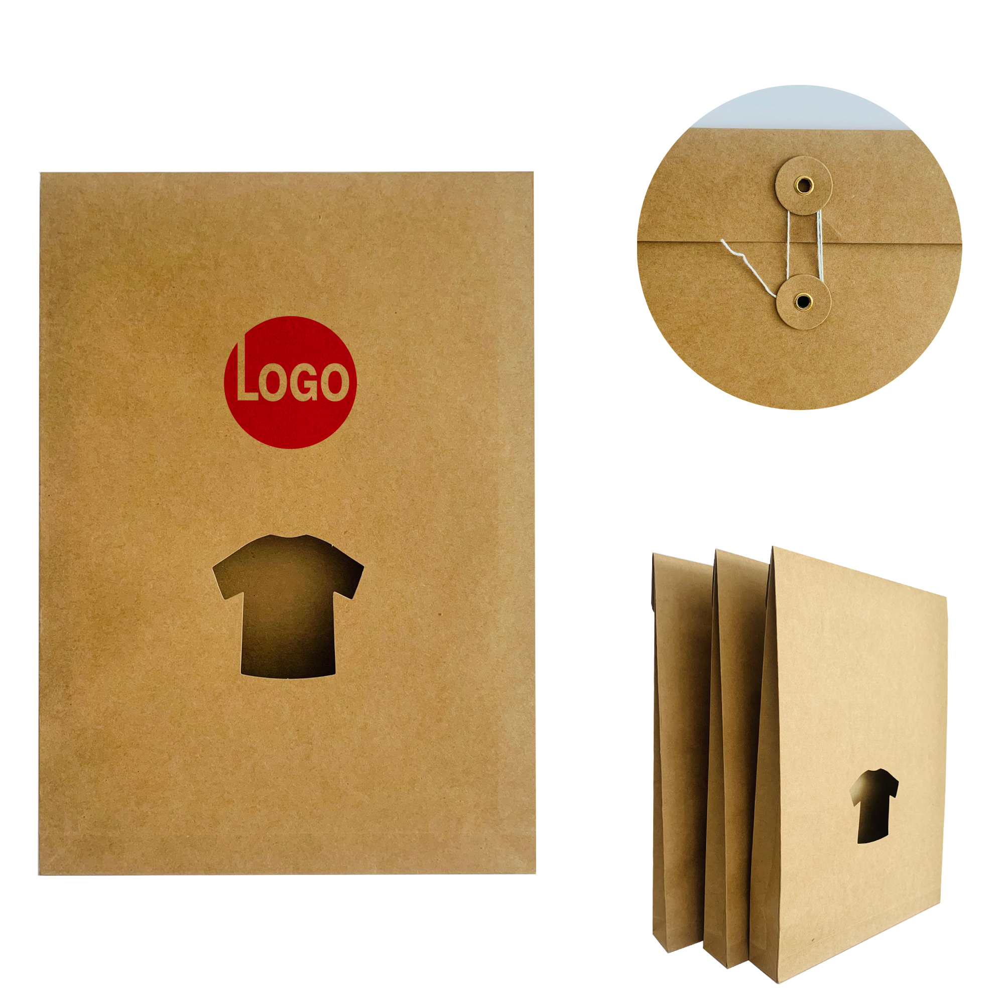 Kraft Paper Garment Packaging Bag 5