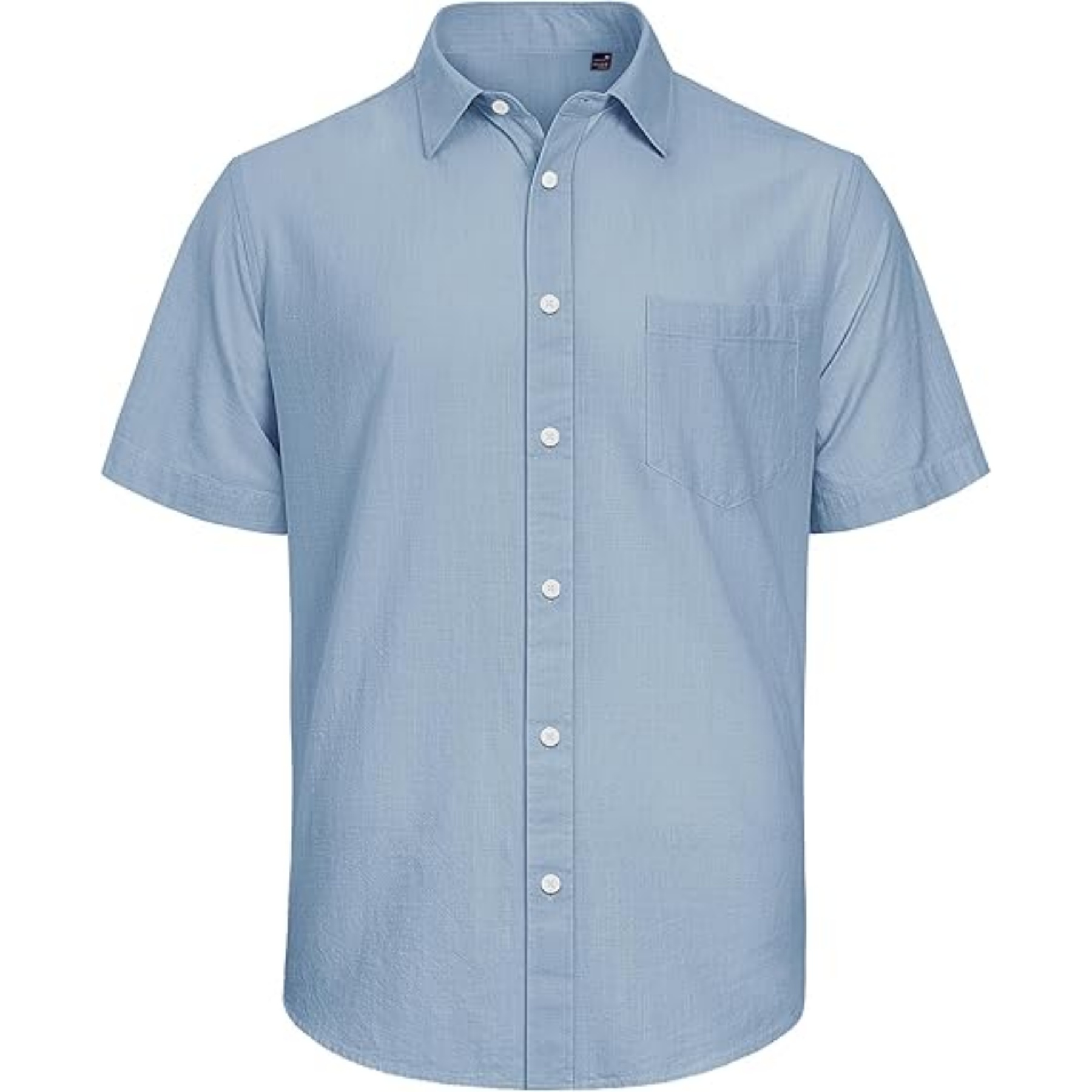 Men's Cotton Linen Short Sleeve Shirt 30