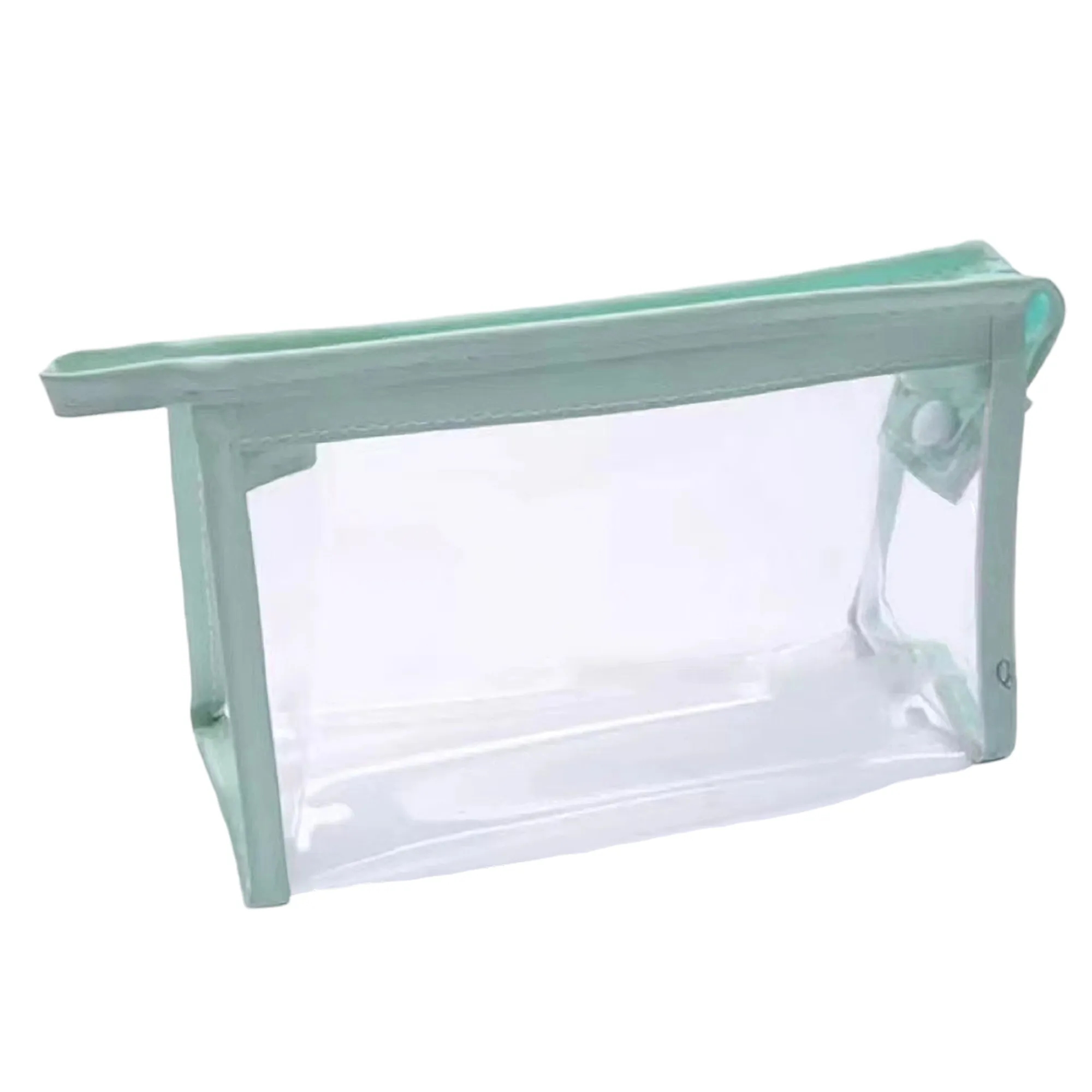 Clear Vinyl Toiletry Pouch, custom plastic bag with logo imprint 10