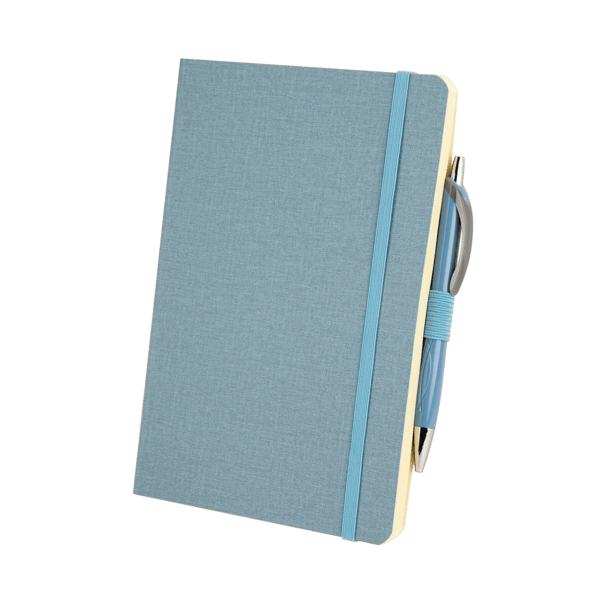 Crosshatch PU Notebook With Pen 39