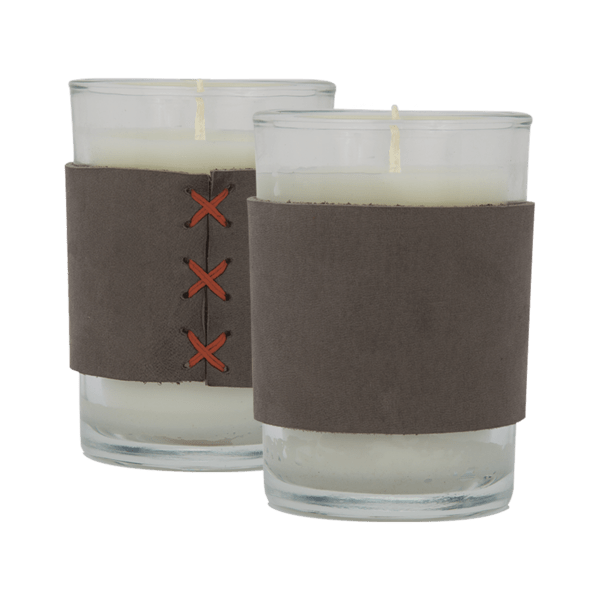 Harper 8 oz. Leather Wrapped Candle 45