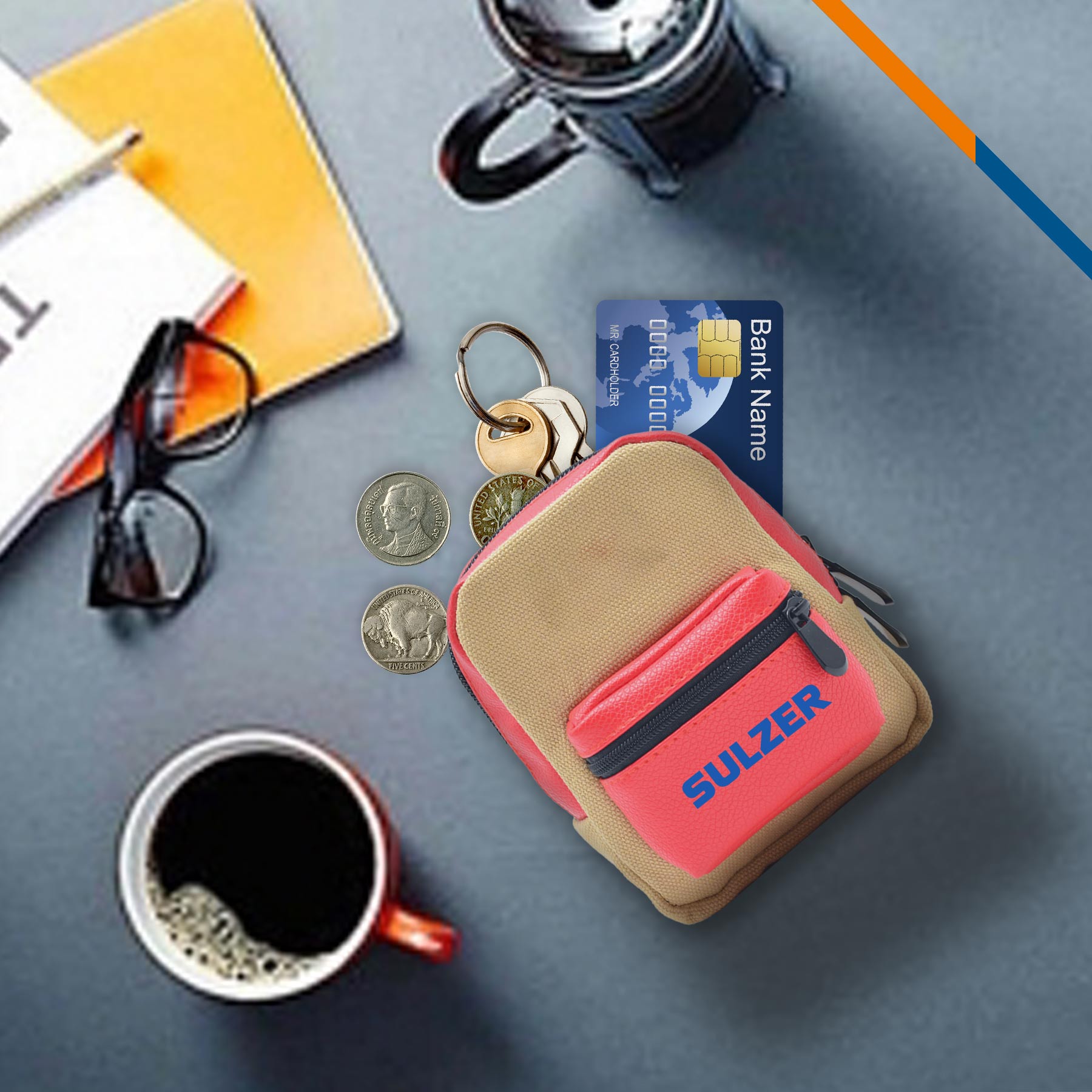 Zenda Backpack Coin Purse 11