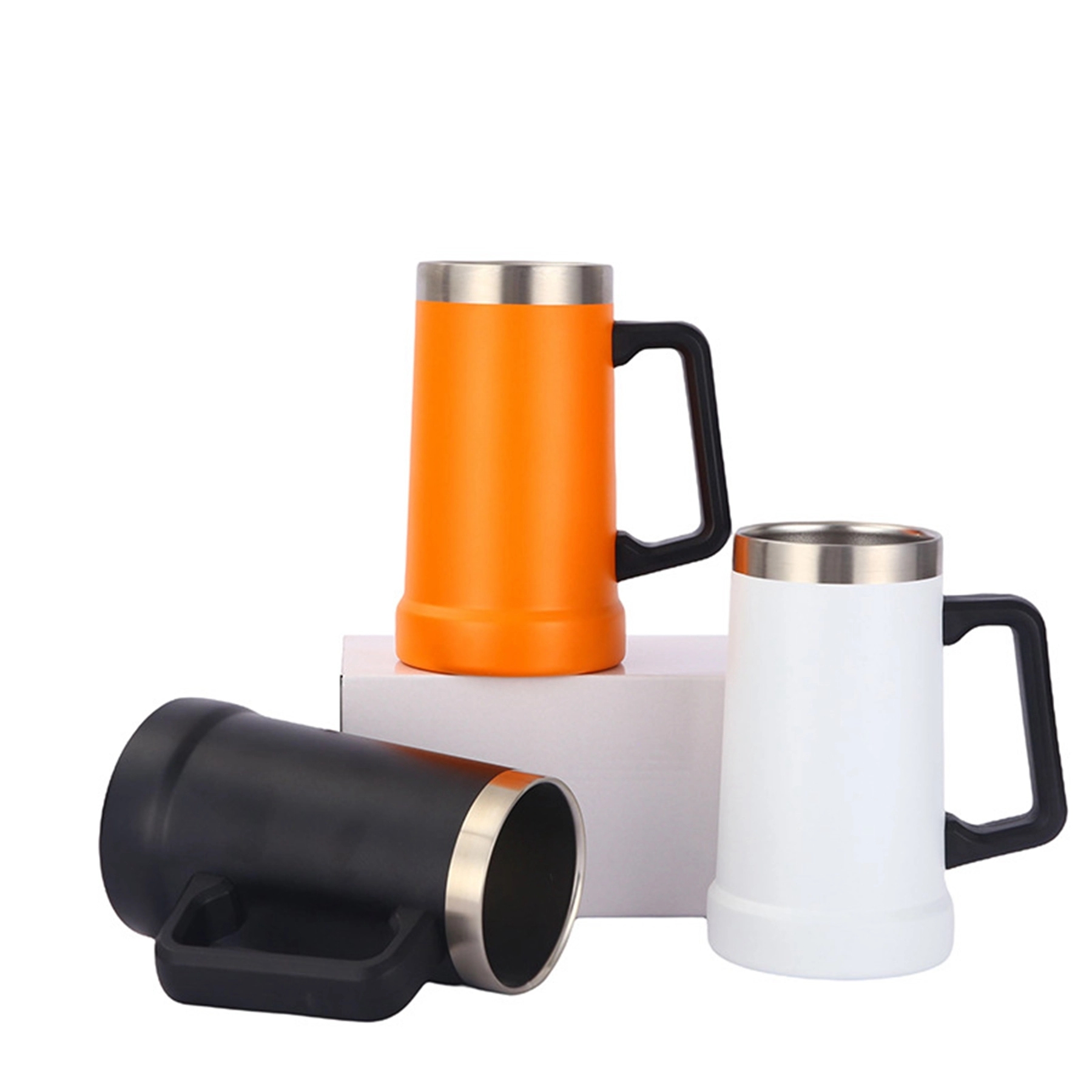 20 Oz Stainless Steel Beer Mug with Handle 21