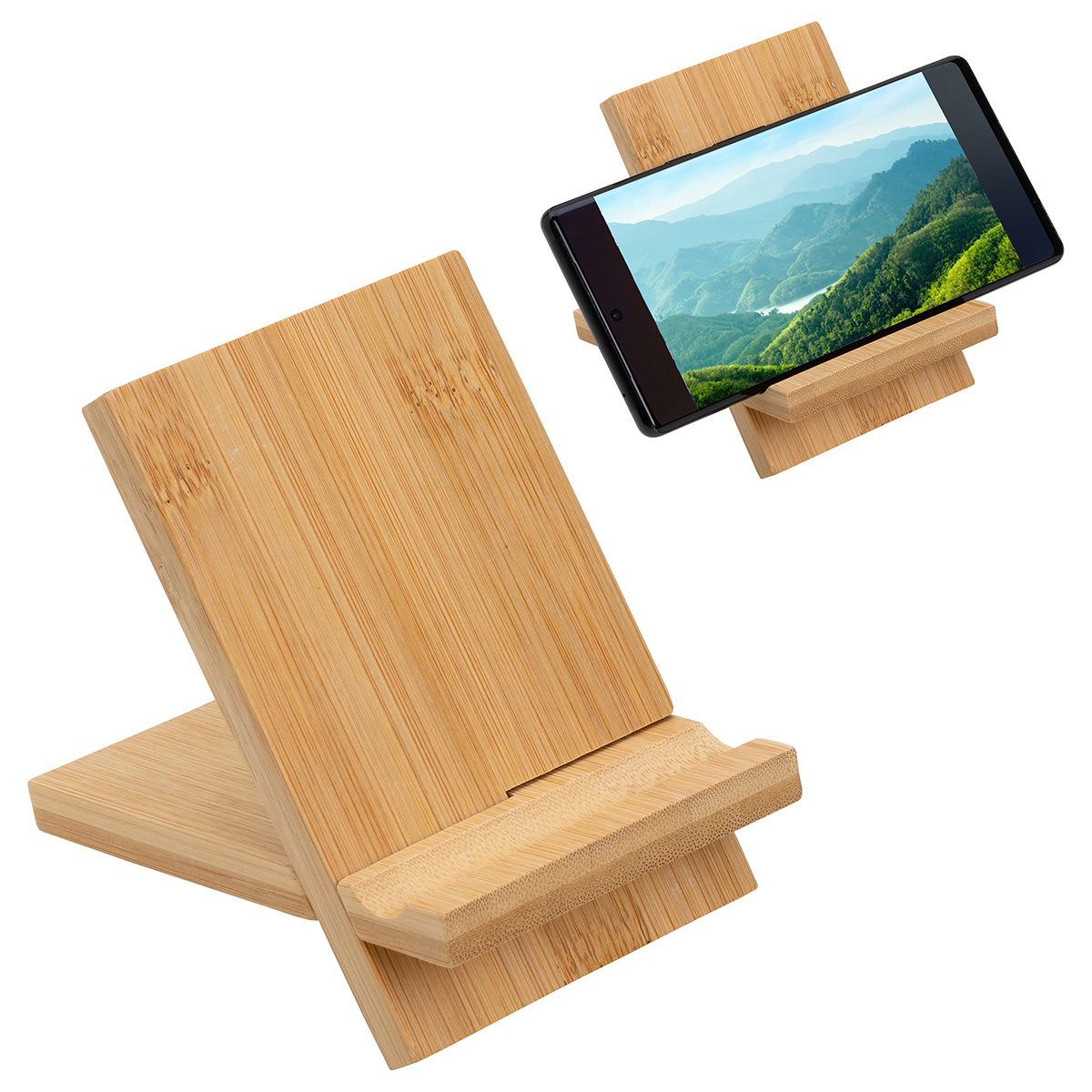 Bamboo Portable Phone Stand 4