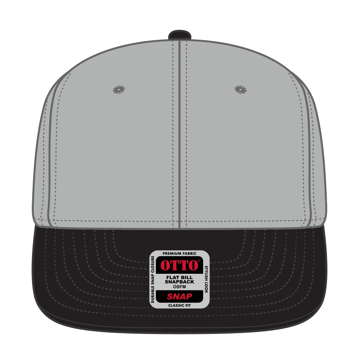 OTTO CAP® OTTO SNAP 6 Panel Pro Style Snapback Hat 14