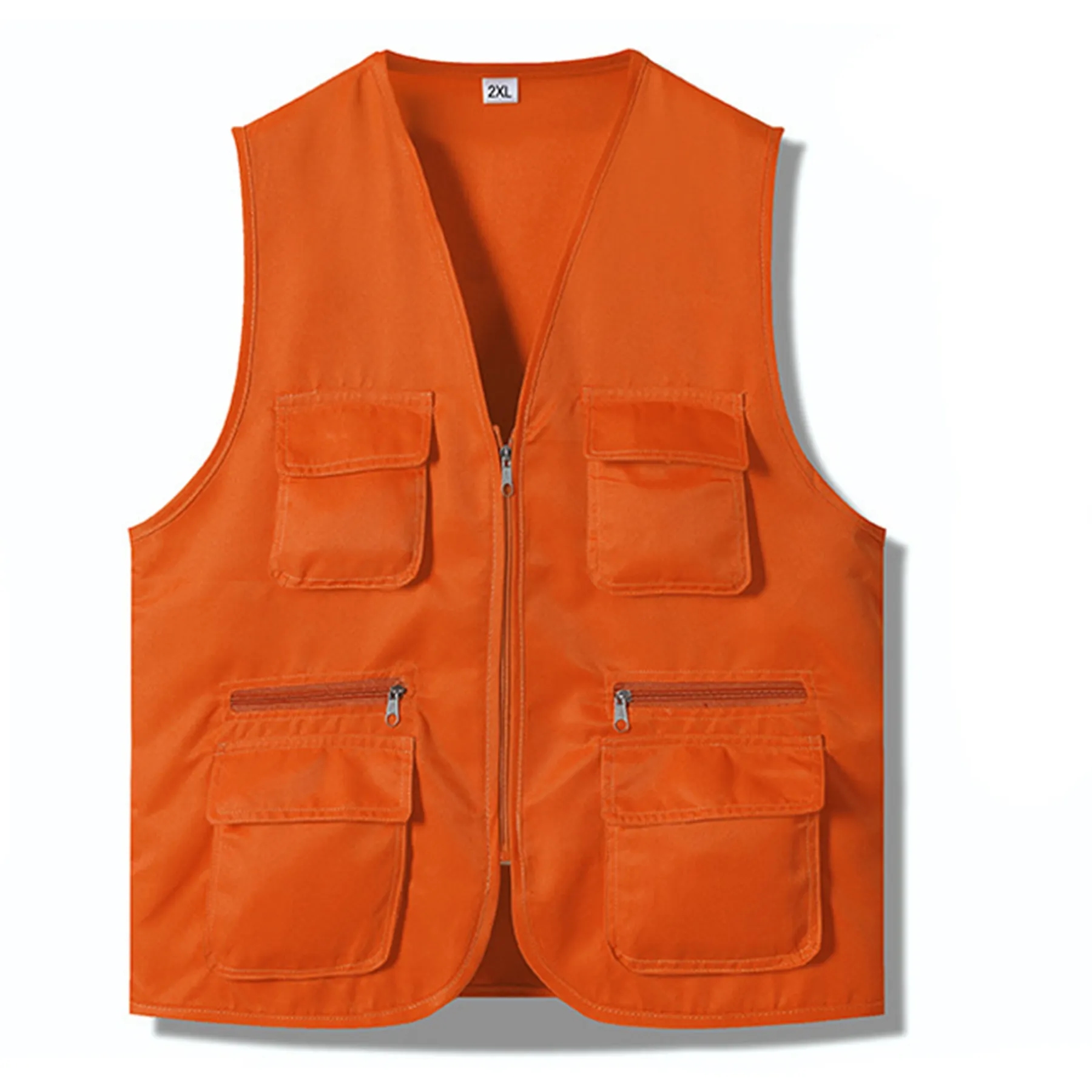 Polyester Multi Pocket Vest Work Clothes 7