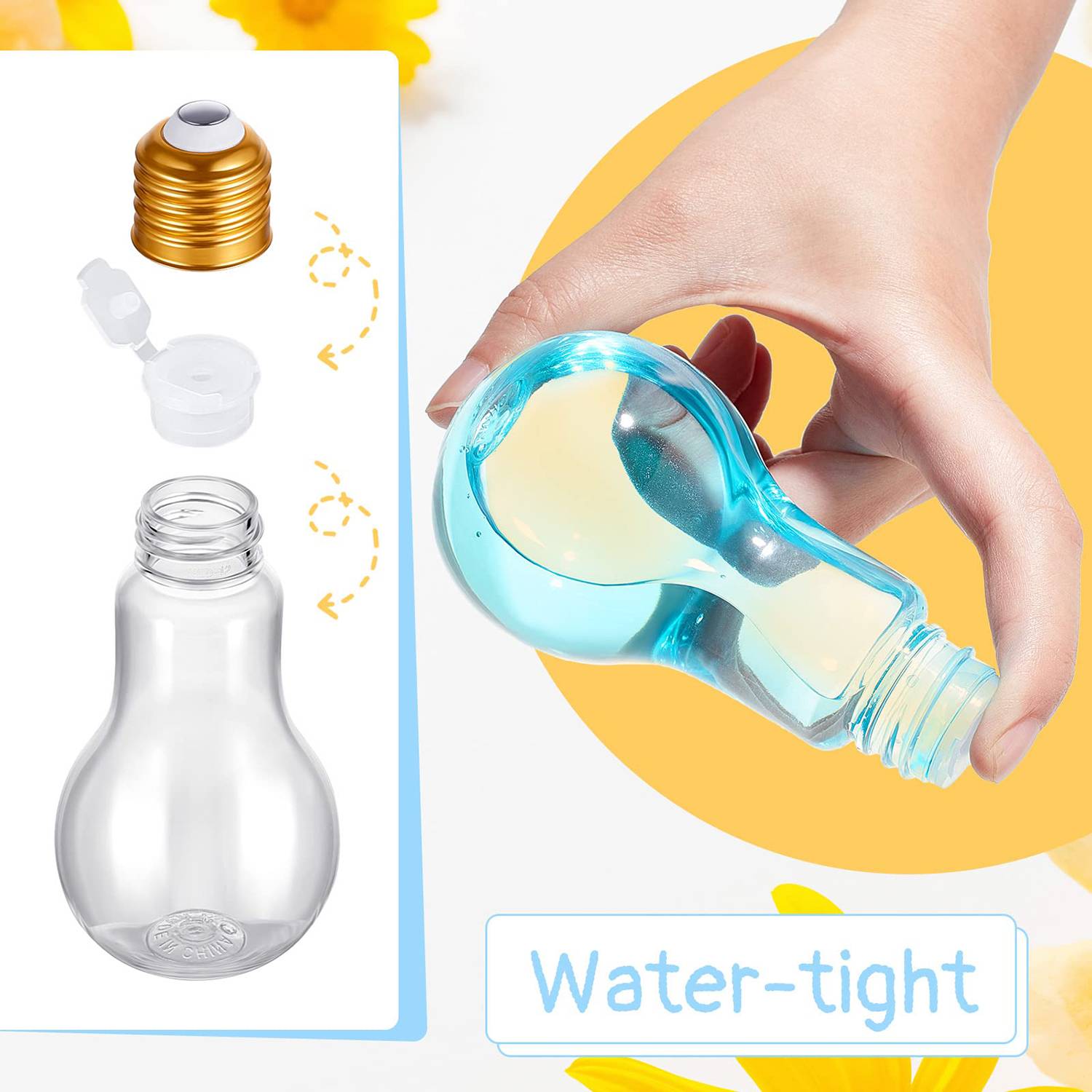 10oz PET Plastic Light Bulb Bottle 2
