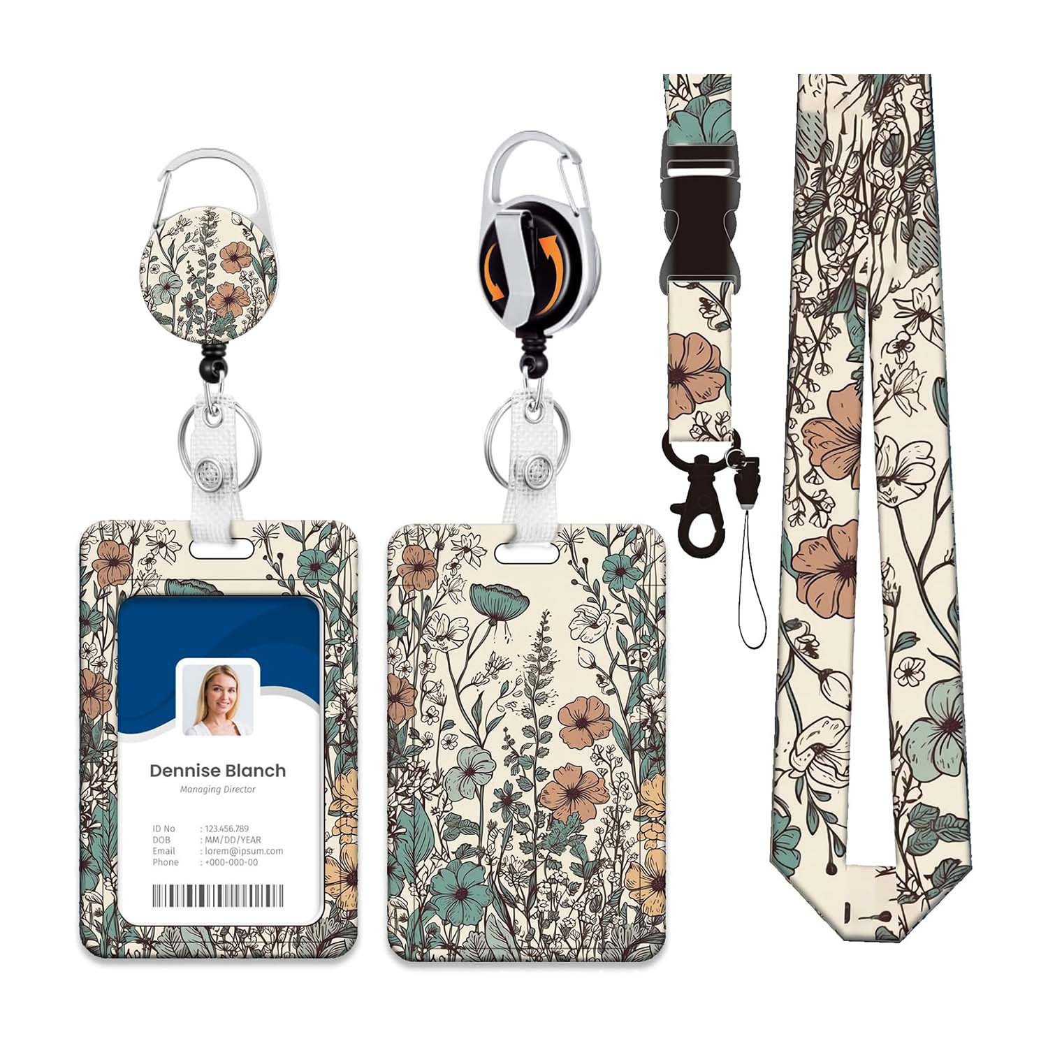 3-in-1 Badge Holder W/ Lanyard & Retractable Reel Clip 3