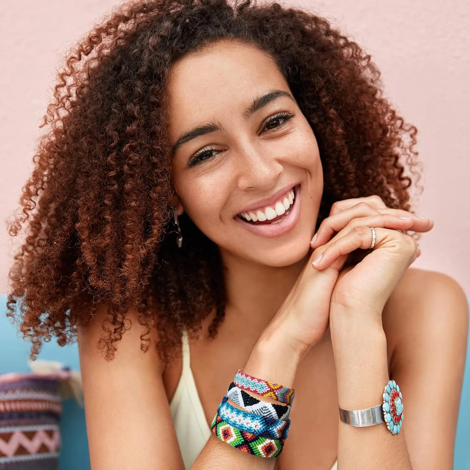 Bohemian Colored Woven Bracelet 5
