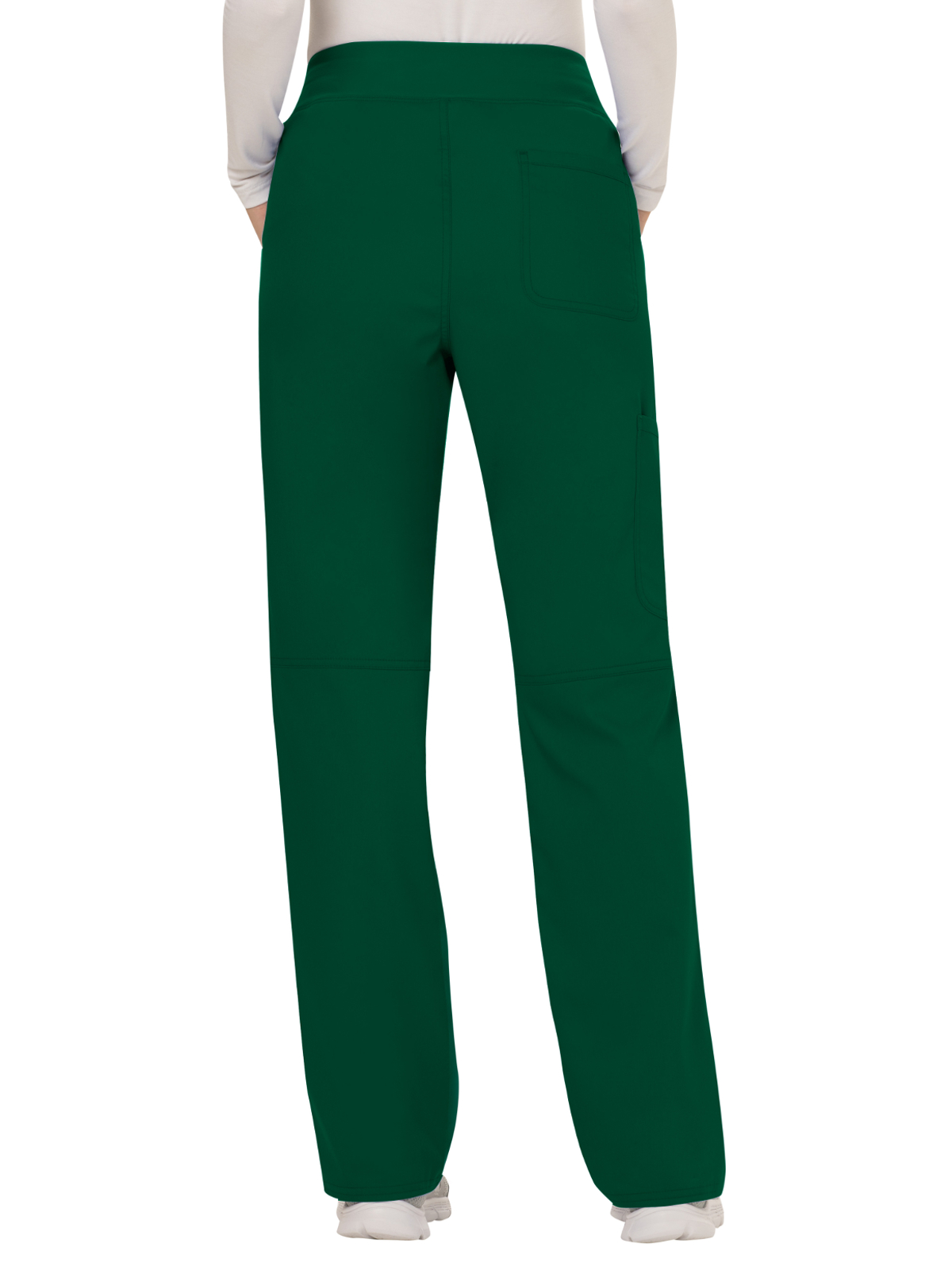 Cherokee - Workwear Revolution - Women's 4-Pocket Mid Rise Straight Leg Pull-on Pant 80