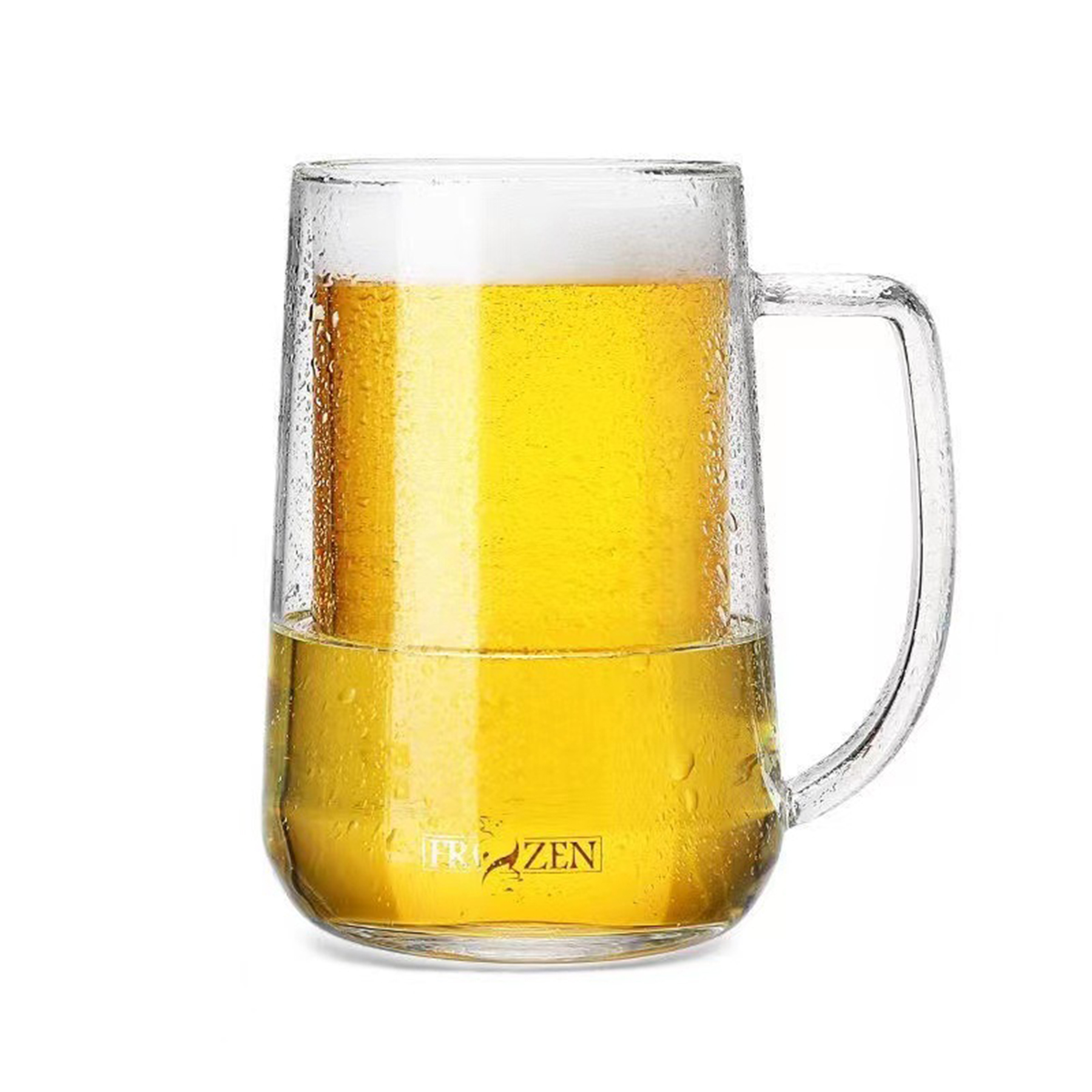 16-ounce Glass Beer Mugs 2