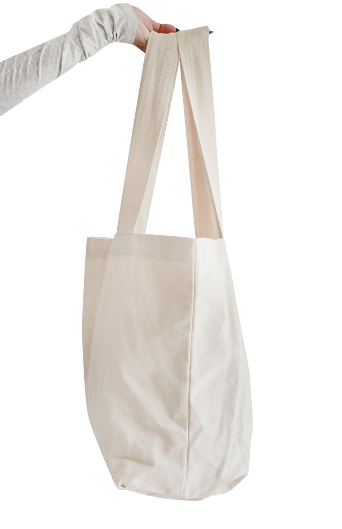 Organic Canvas Medium Tote, custom tote bag with logo imprint 5