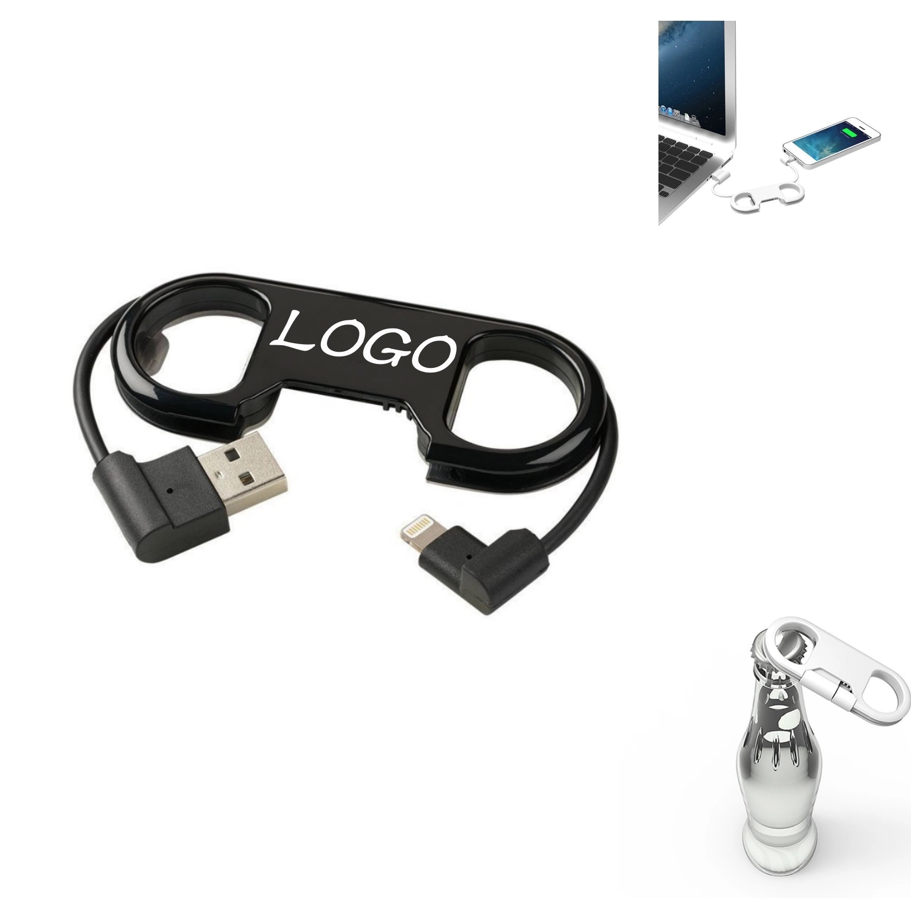 3 in 1 USB Charging Cable With Bottle Opener 2