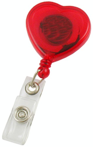 Tradeshow Marketing Heart Shaped Retractable Badge Reels 5