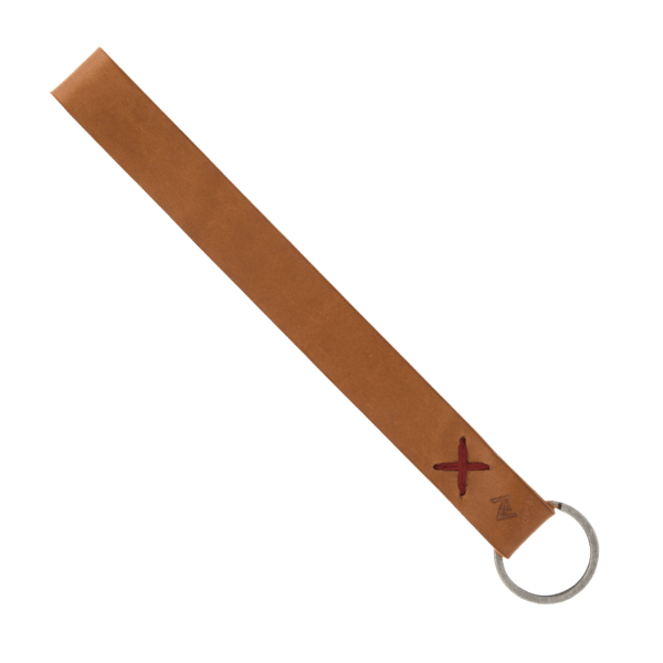 Hayward Leather Wrist Keychain with Metal Split-Ring 19