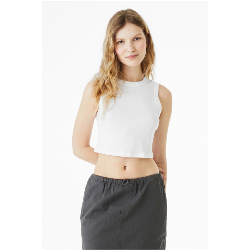 Bella + Canvas Ladies' Micro Rib Muscle Crop Tank 42