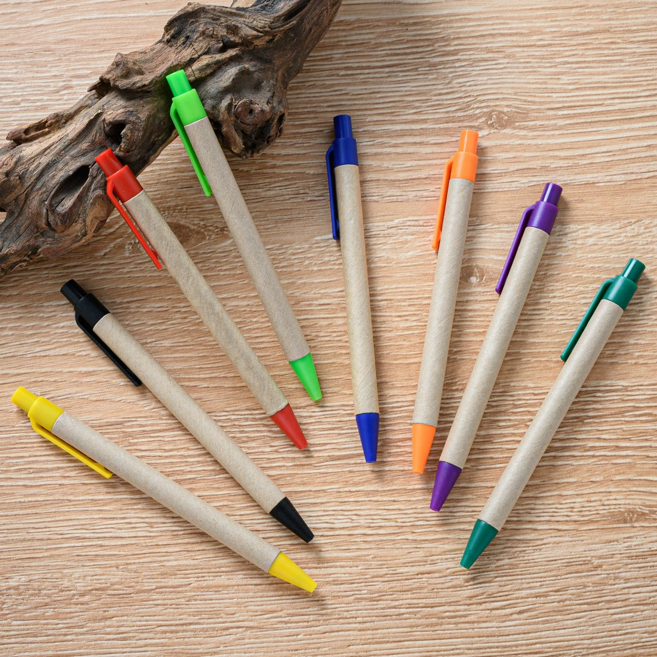 Degradable Paper Tube Press Ballpoint Pen 3