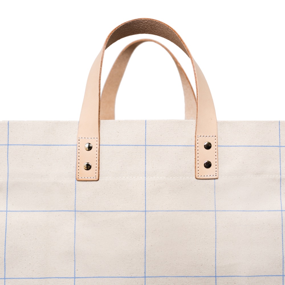 18 Oz. Heavyweight Manhattan Tote Windowpane Plaid 12