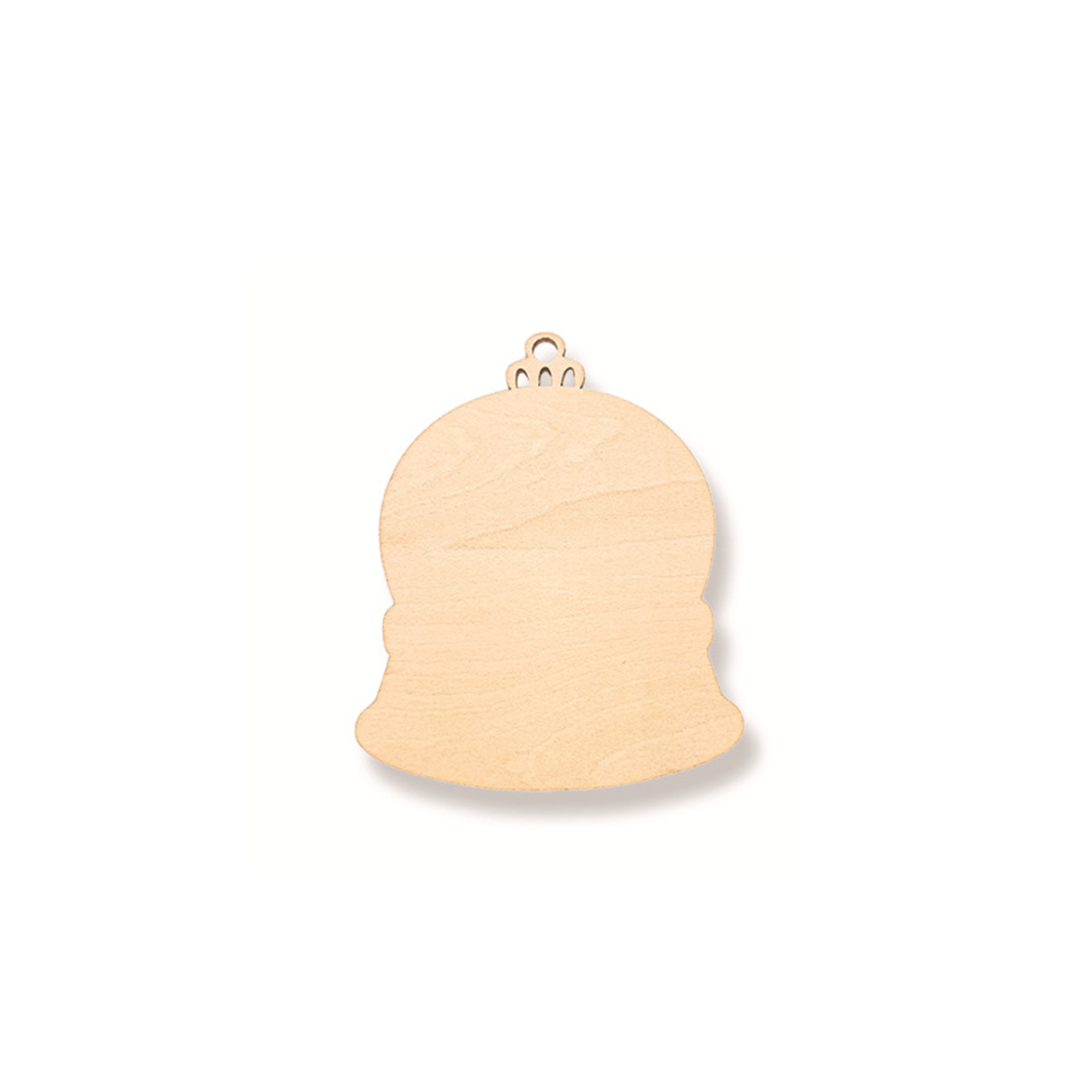 Natural Wood Christmas Tree Pendant 22