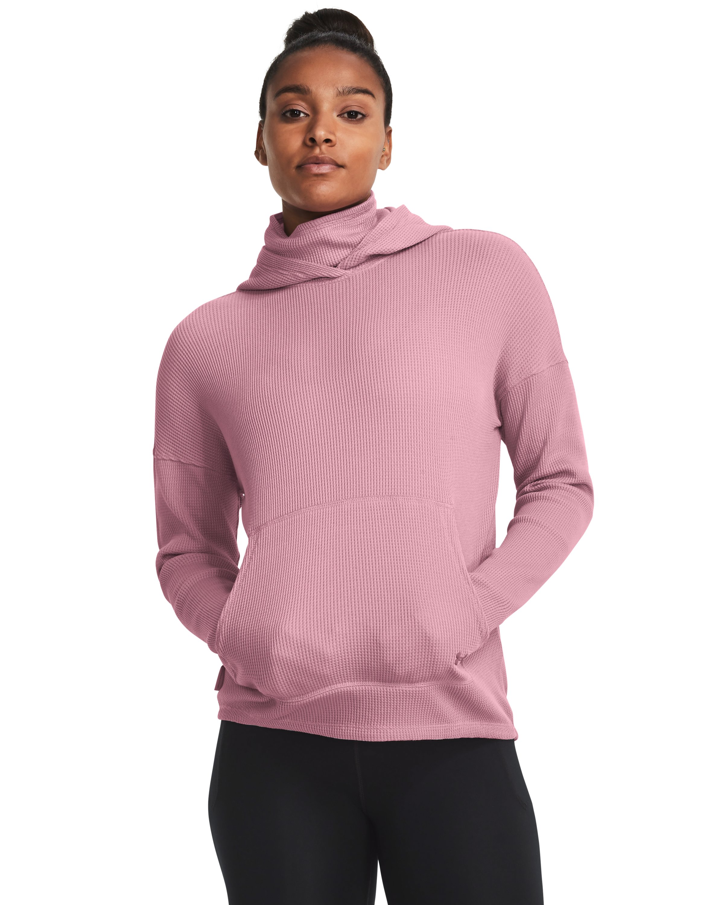 Women's UA Waffle Funnel Hoodie  7