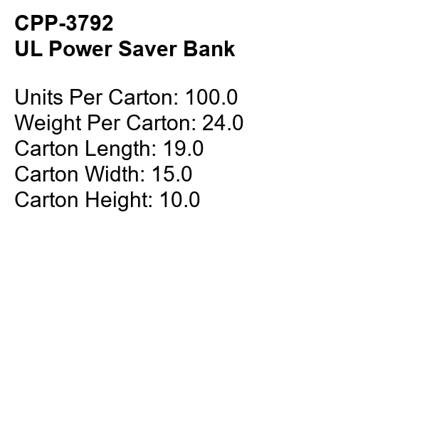 UL POWER SAVER BANK 7