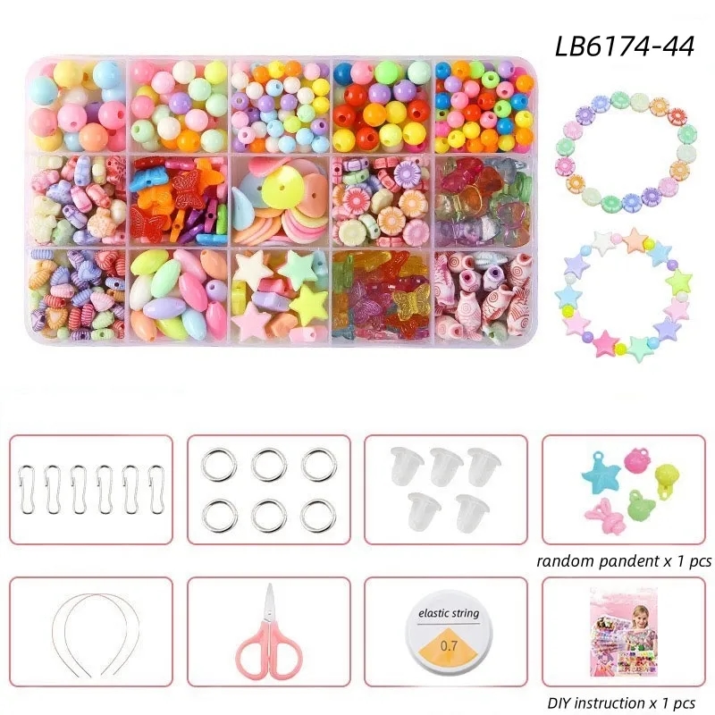BULK Kids Jewelry Making Kit DIY Bracelet Set Beads Supplies 14