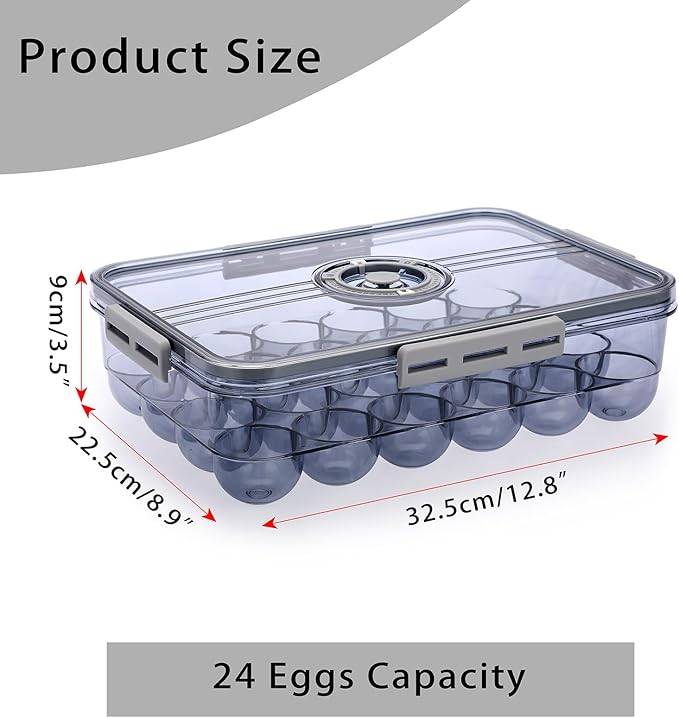 Transparent Egg Storage Carton Large Capacity Insurance 3