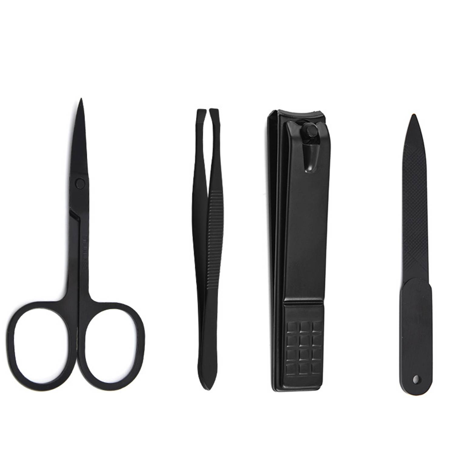4Pcs Manicure Set w/ PU Leather Bag 8