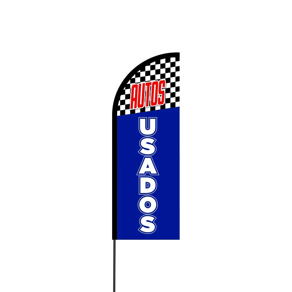 Autos Usados 2 Flag Kit 11' Feet Feather Flag Sign Outdoor Banner 1